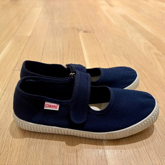 Cienta Kids Mary Janes Navy Blue Size 34 (3) - Picture 6 of 9